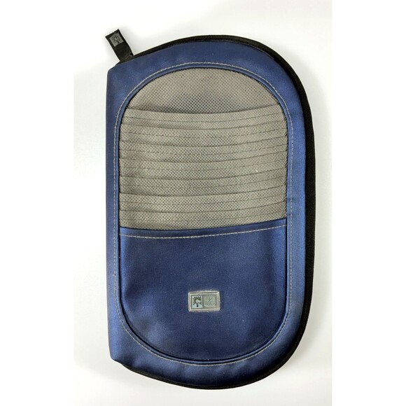Case Logic 56 CD DVD Blu-Ray Disc Holder Zip Around Blue Carry Wallet Case - Picture 1 of 9